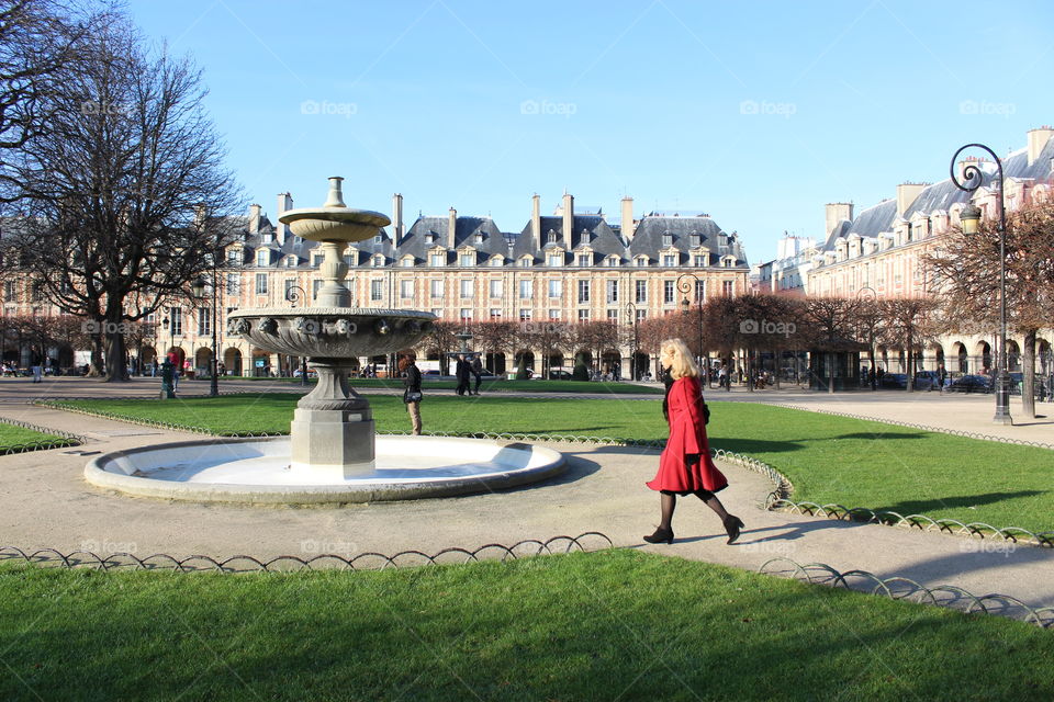 Fountain, Architecture, Park, Castle, Building