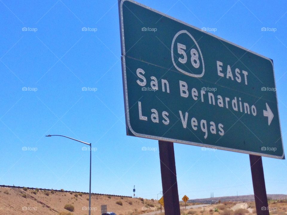 Sign beside the road. Sign beside the road