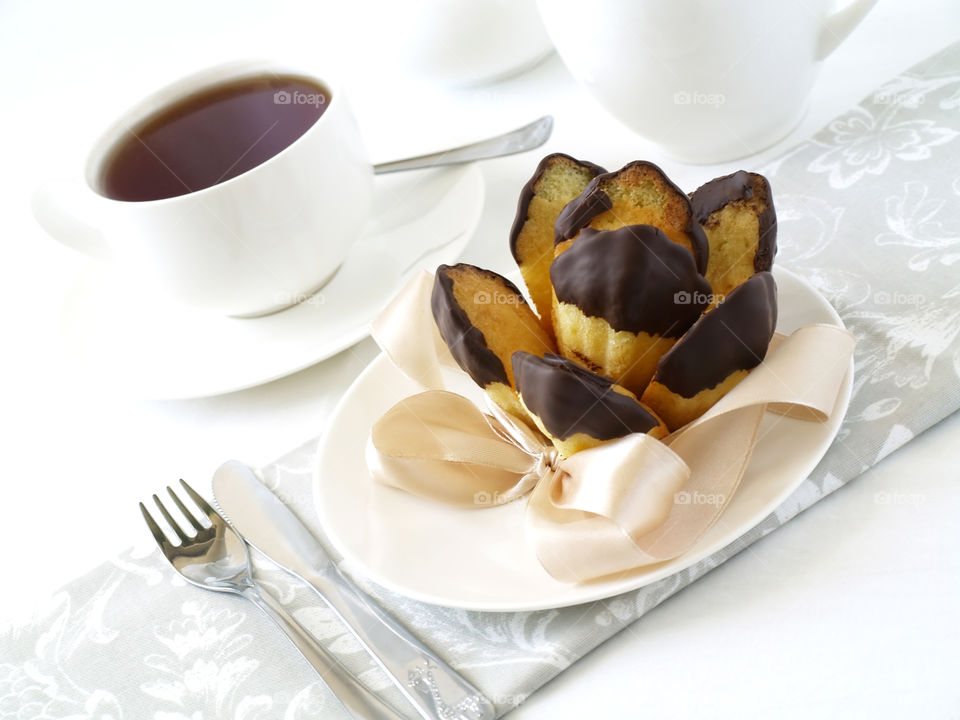 Close-up of sweet food in plate