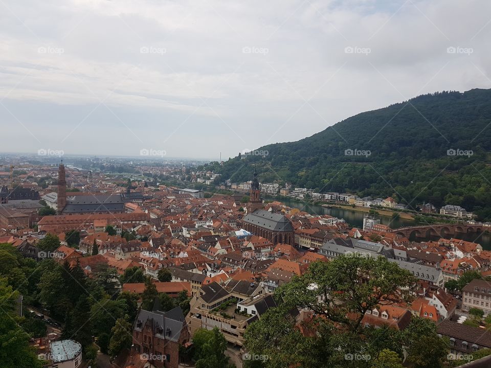 The beautiful view on my tour in Heidelberg.