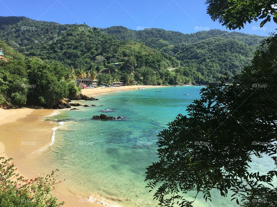Scenic view of beach