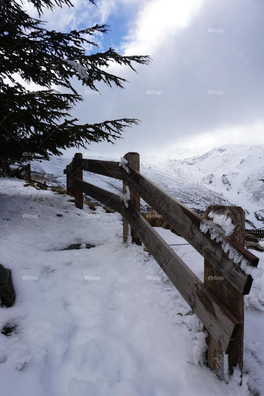 Wood#winter#snow