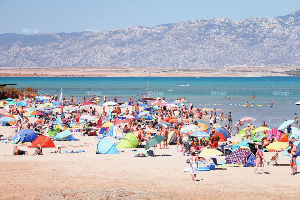 People on the beach