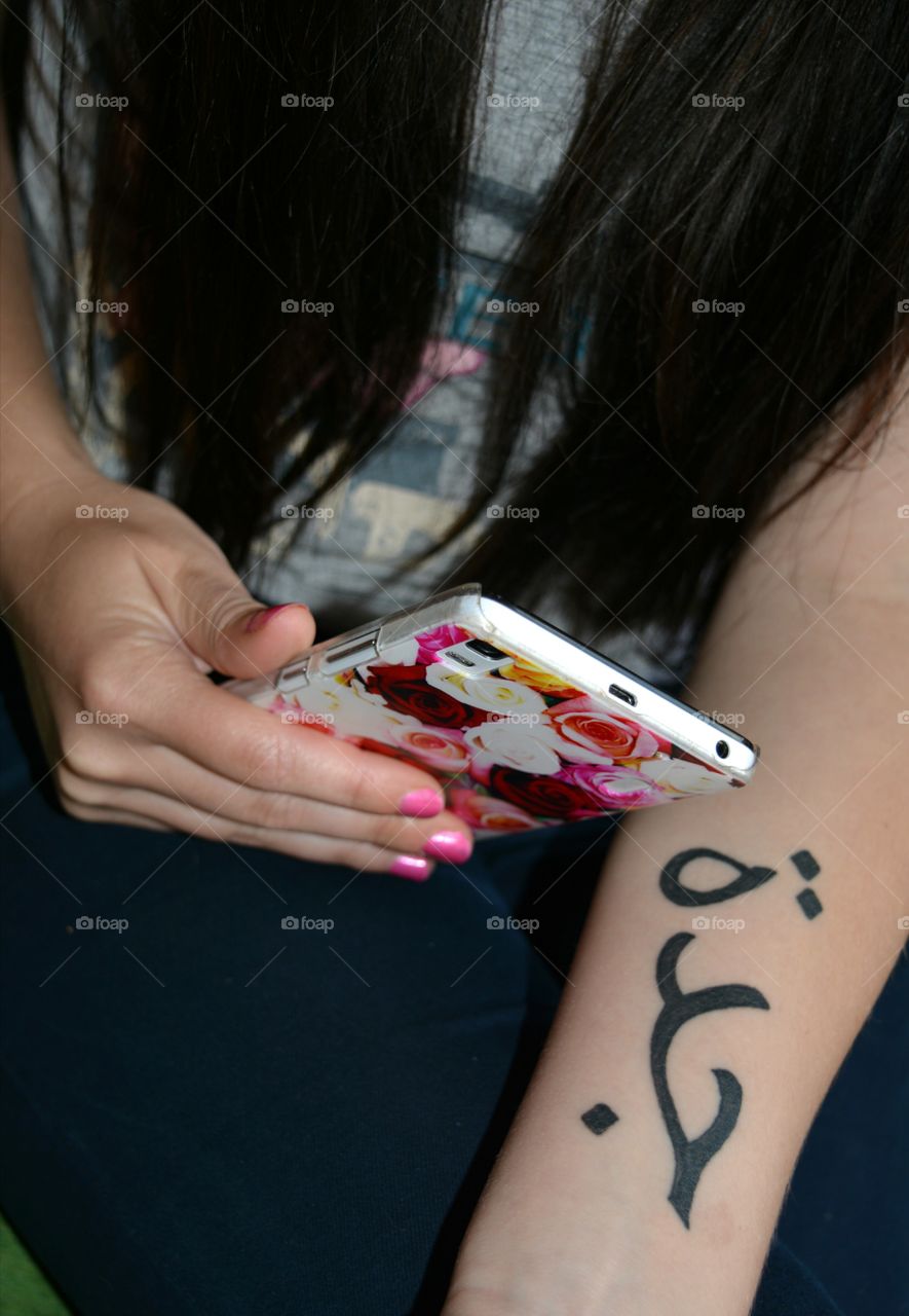 tattoo in hand female