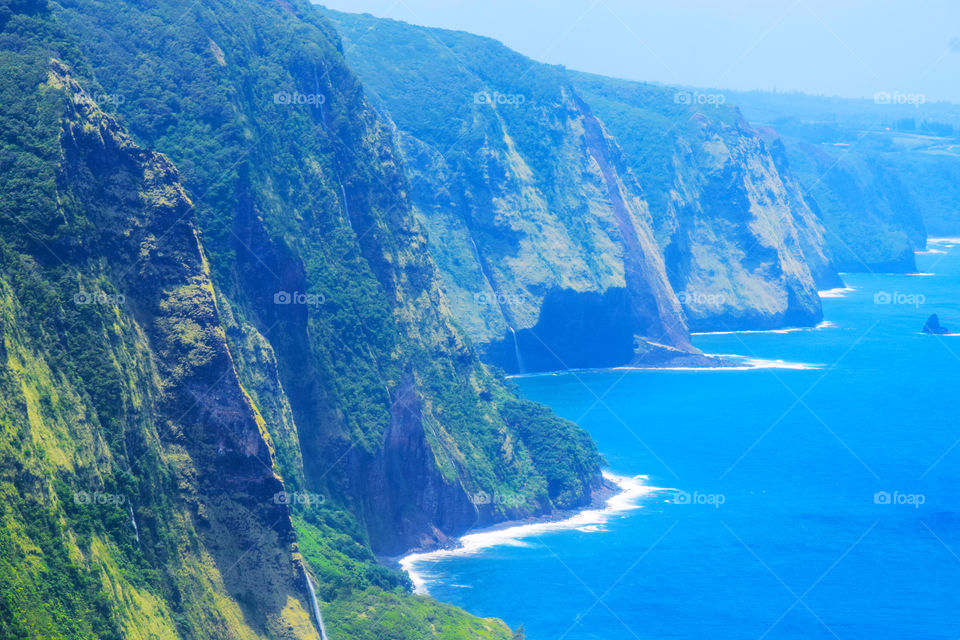 Kohala valley- view from helicopter