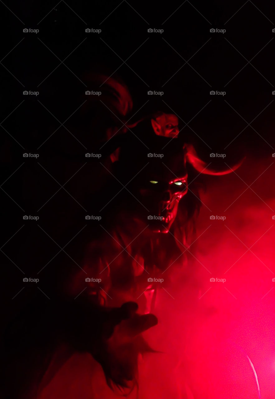 Regional customs - krampus run in austria