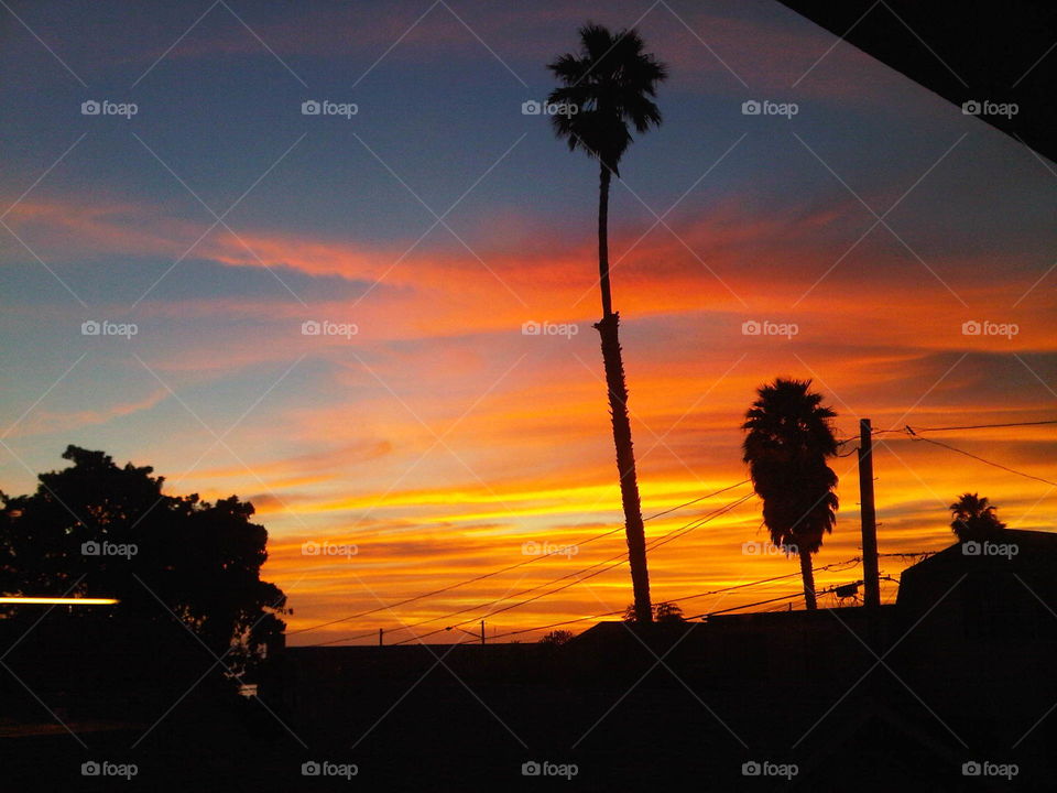 INCREDIBLE SUNSET FROM CARPINTERIA, CALIFORNIA