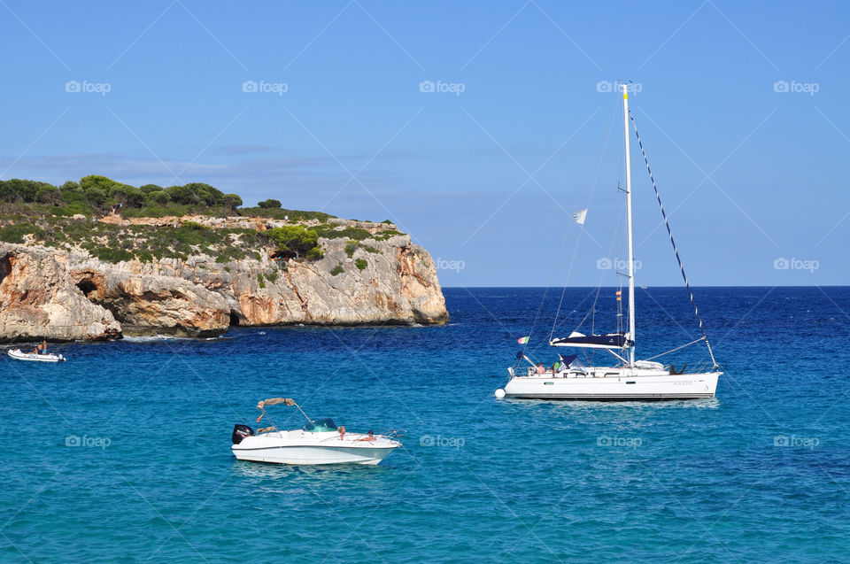 cala varques view on mallorca balearic island