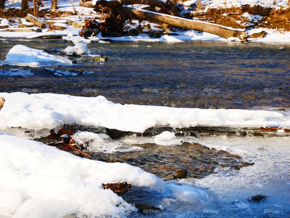 A winter scene plays out at a local city park. It’s cold, but absolutely beautiful. 