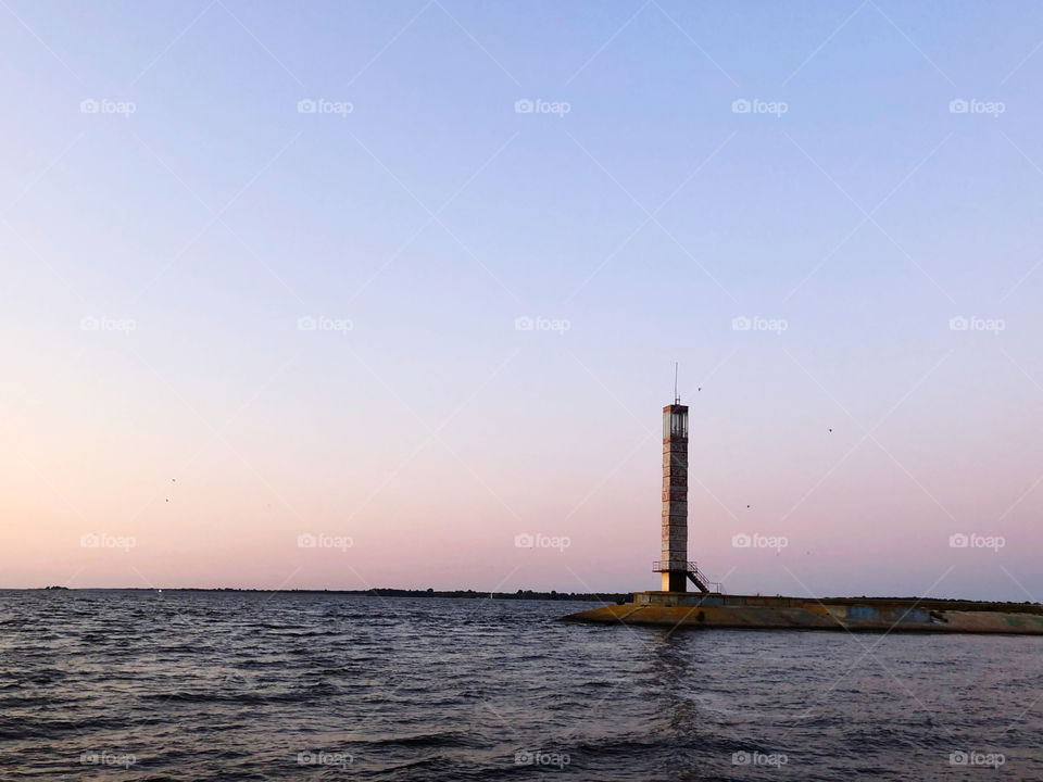 lighthouse at sea