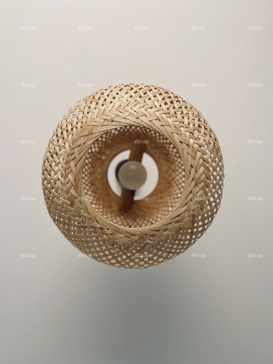 Chandelier on the ceiling