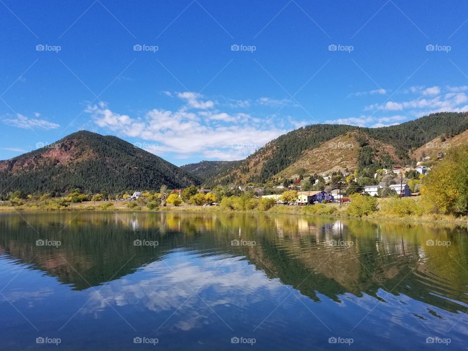 Palmer Lake, Co mountain reflection 