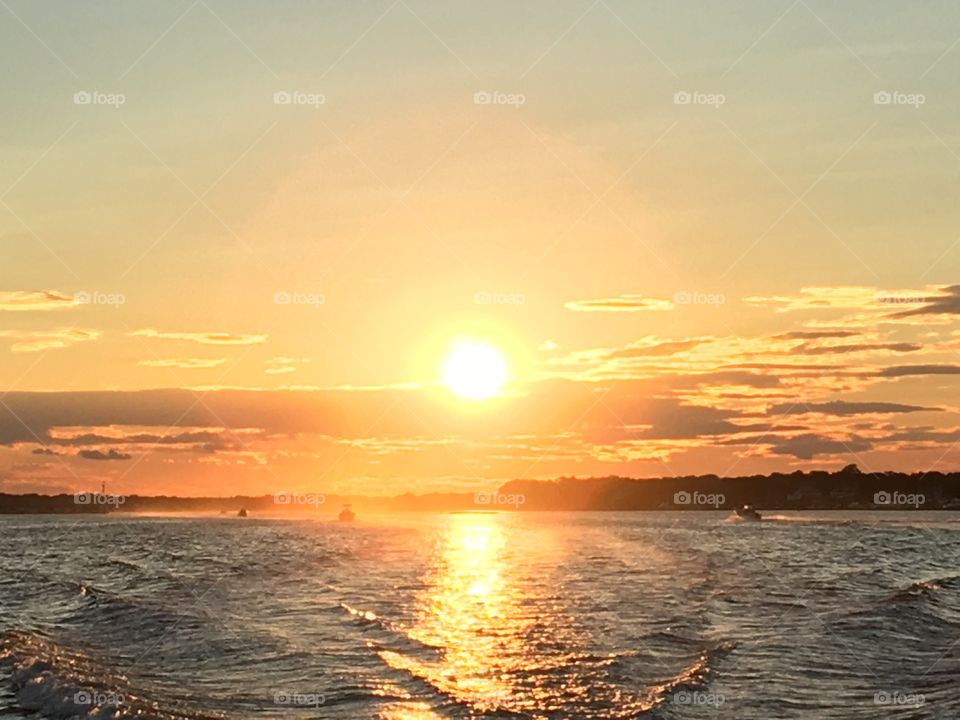 sunset boat ride 
