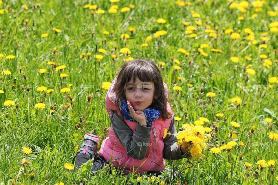 Child in the grass 