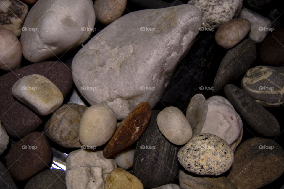Clean Beach Pebles, Rocks, Stones