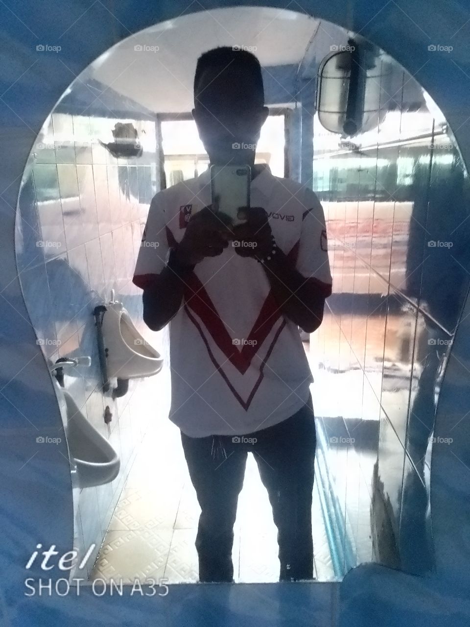 reflection on mirror