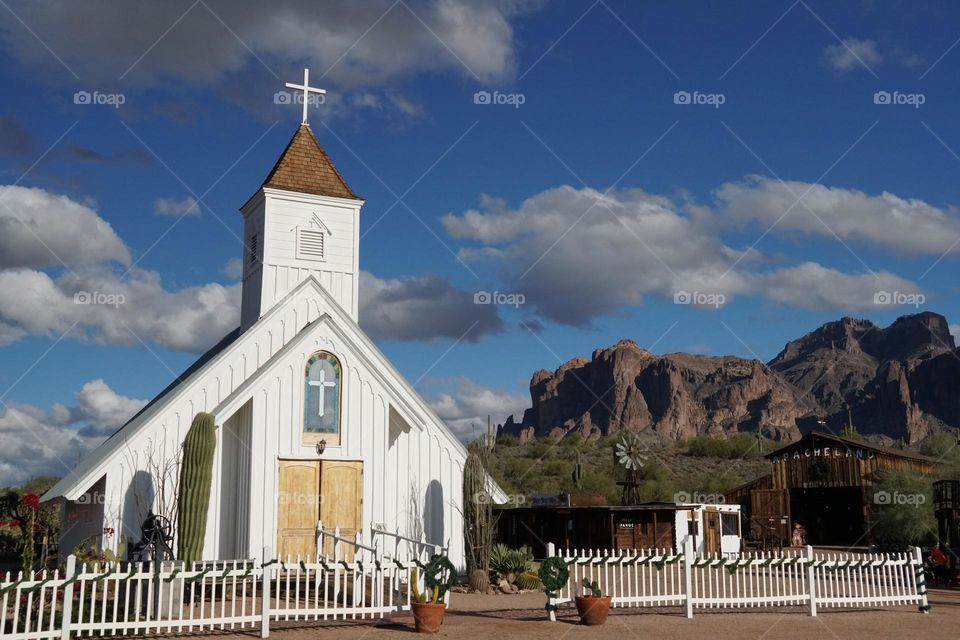 The famed Elvis Presley chapel was built for the movie Charro! in the 1960's and is still a tourist destination