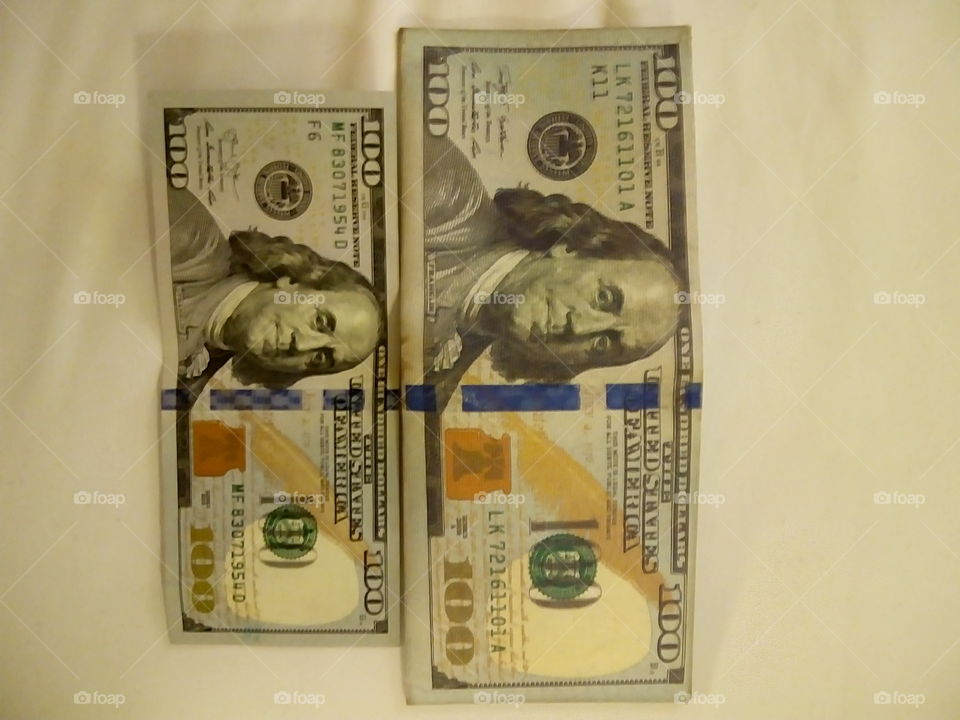 How to be a lucky man? 
To have a $100 USD wallet and $100 USD real bills on its. :)