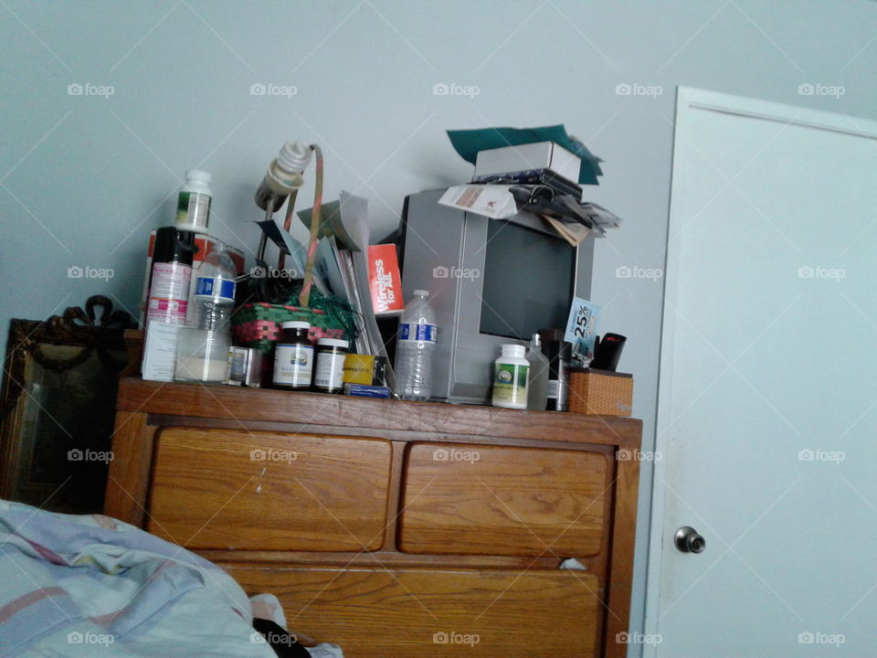 Disorganized dresser