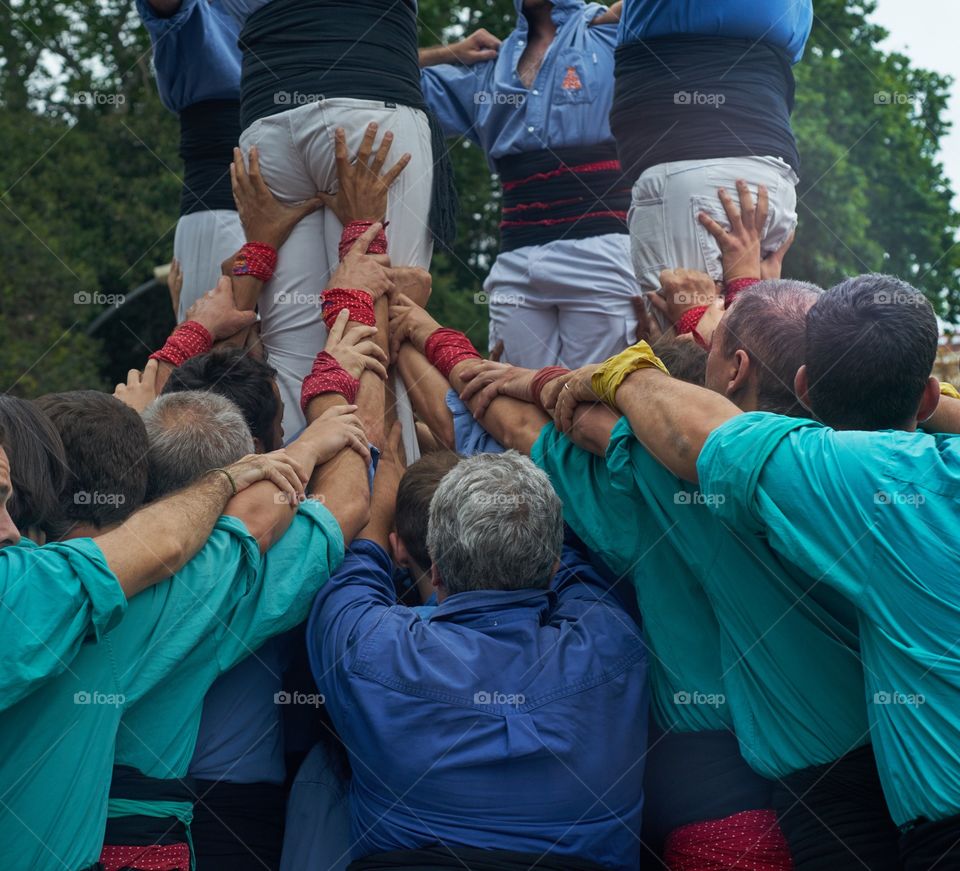 Trabajo en equipo. Castellers Barcelona