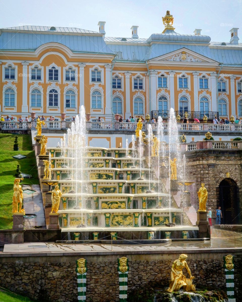 Backyard Peterhof palace 
