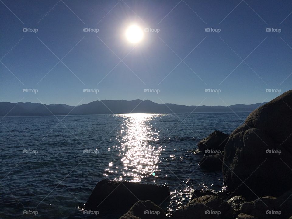 California sun on Lake Tahoe 