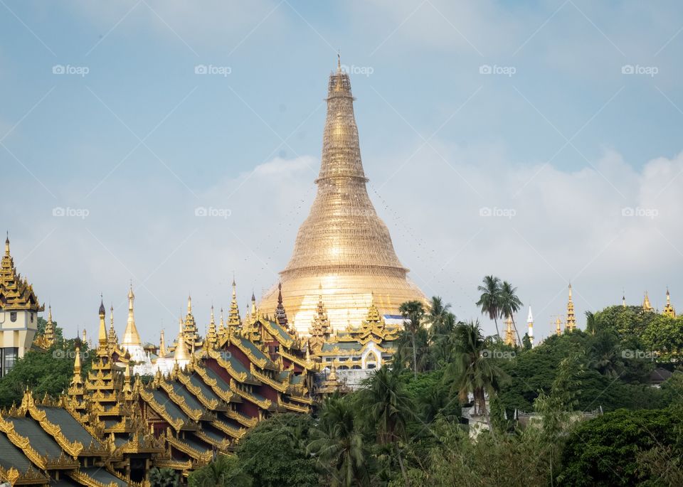 Shwedagon Pagoda the biggest pagoda in Rangoon Myanmar