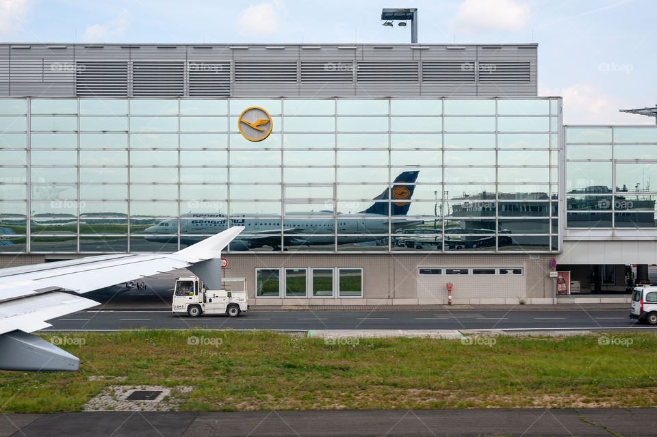 05/26/2019. Frankfurt Airport, Germany. Operated by Fraport and serves as the main hub for Lufthansa including Lufthansa City Line and Lufthansa Cargo and Lufthansa Technik.