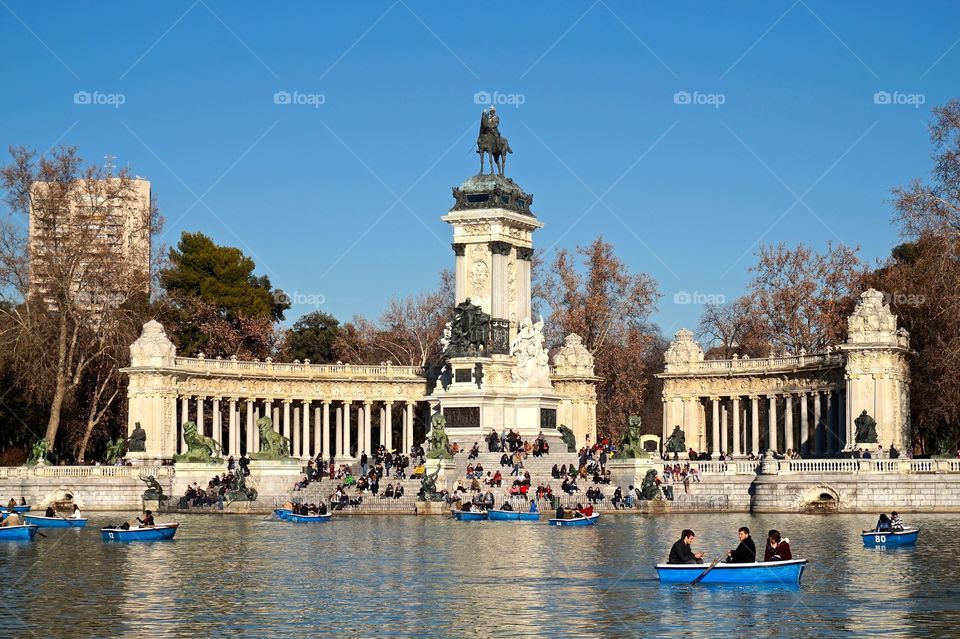 Monument to Alfonso XII at Retiro Park, Madrid 