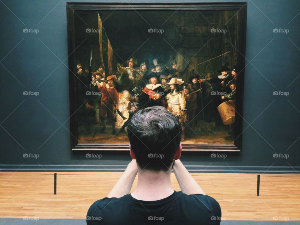 Art watcher . Last Monday I had the privilege to visit an empty Rijksmuseum in Amsterdam. Together with a great group of Instagrammers. See more on Instagram #emptyrijks 
