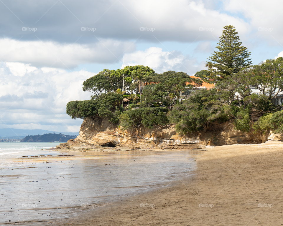 Beautiful beach in New Zealand