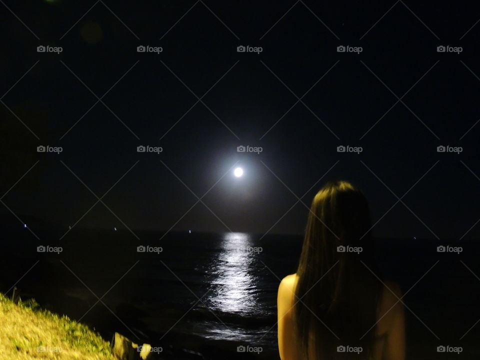 Moon on Florianópolis
