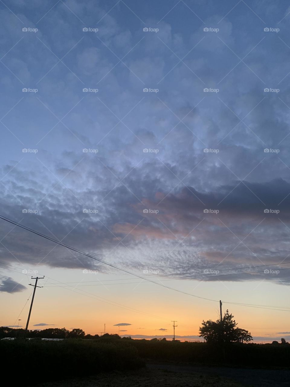 Late spring skies on a mid week evening walk. 2024 taken on iPhone camera. 