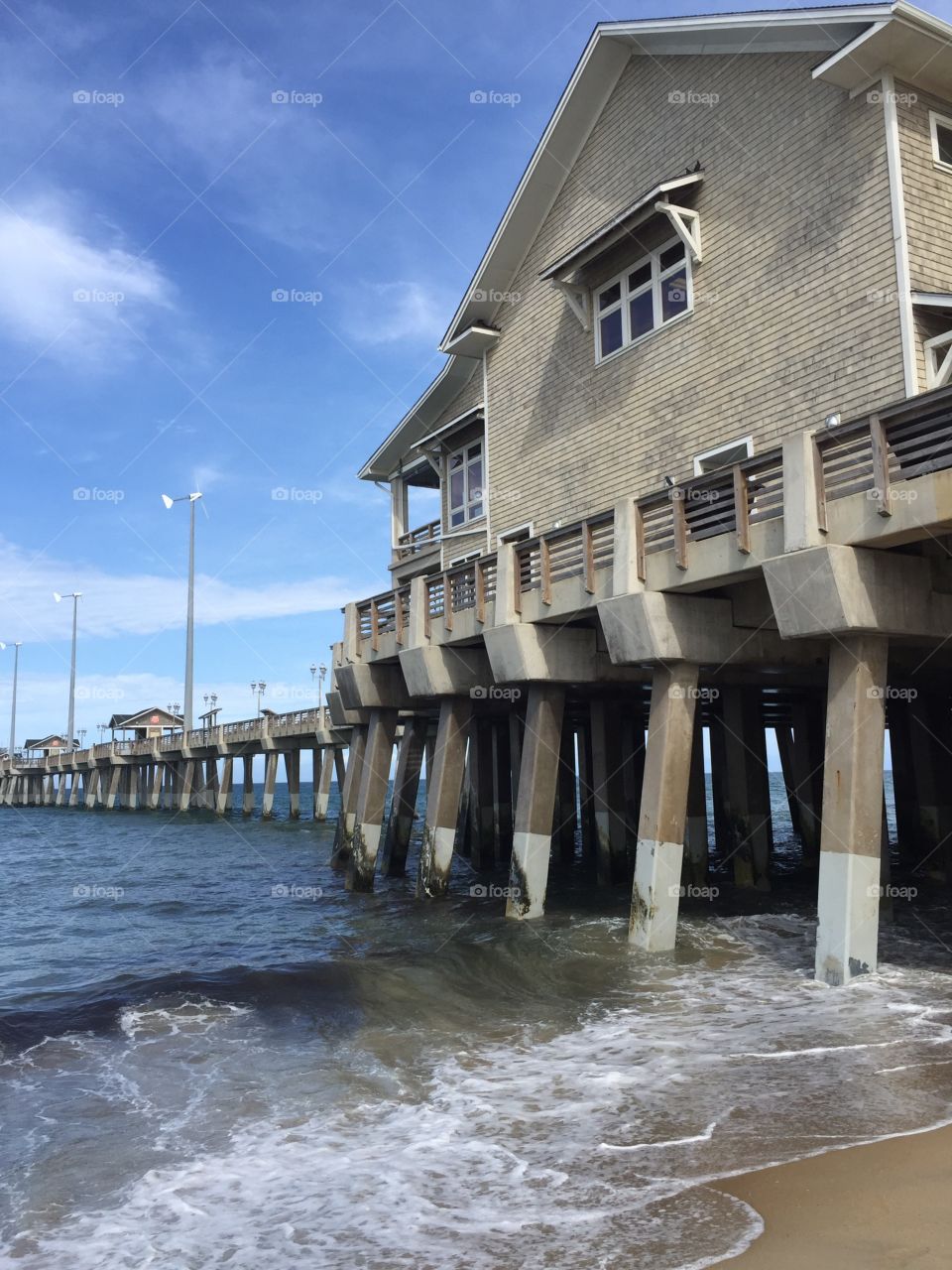 Fishing Pier in the Outer Banks of North Carolina 