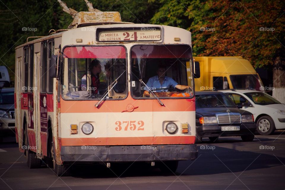 Old bus in Chishinau