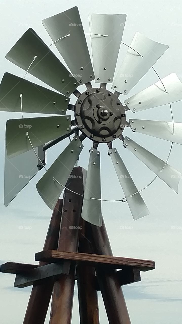 close-up of the windmill