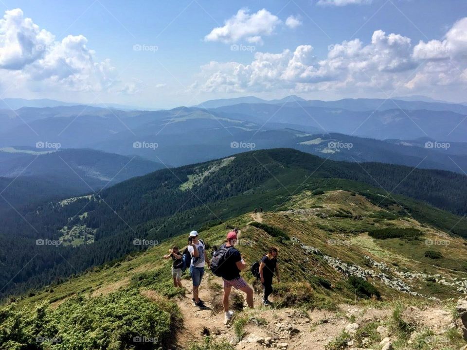 Vacation series: Mountains. Carpathian