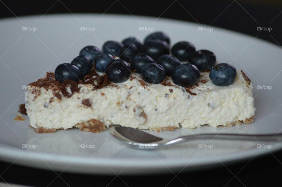 Cheesecake with blueberry