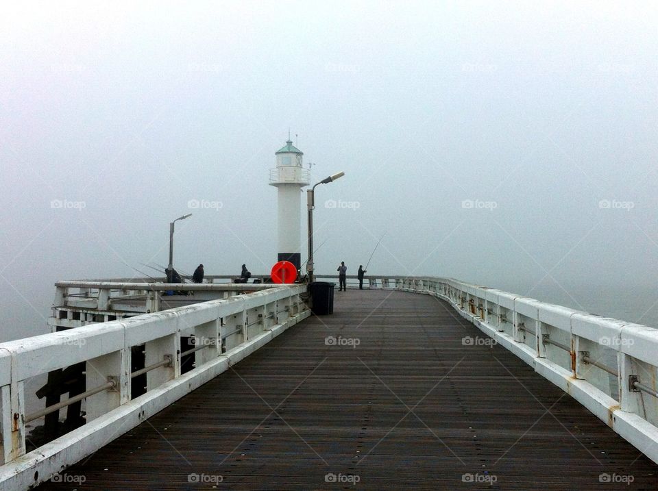 Fisherman's pier. Fishing at the Dock of the Bay