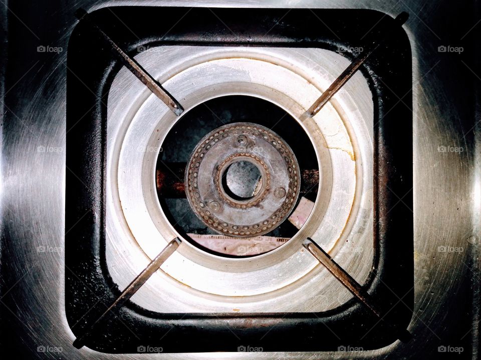 a LPG stove burner