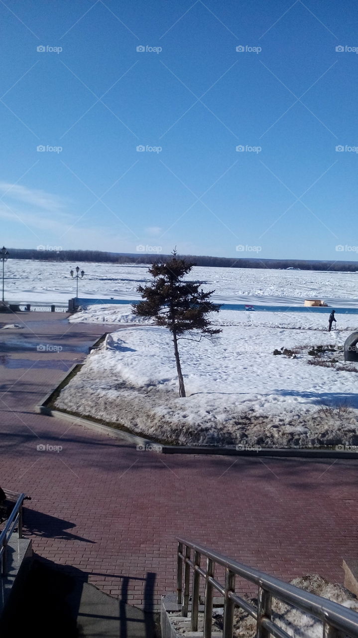 Volga in winter