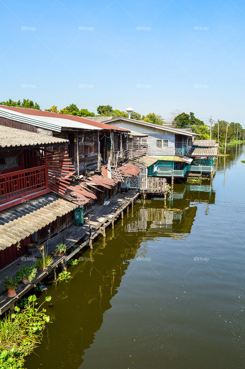 Waterfront in Huatakea floating market