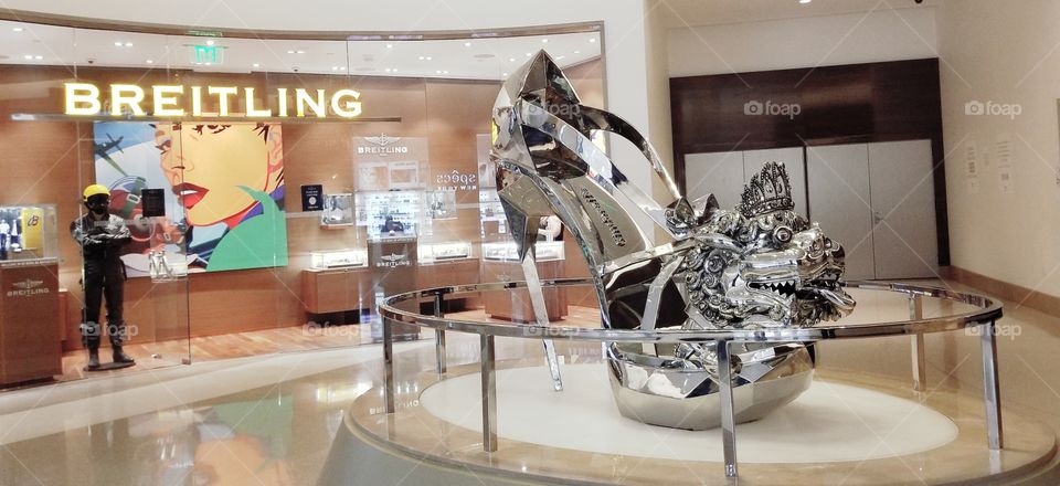 Giant Shoe in a shopping mall