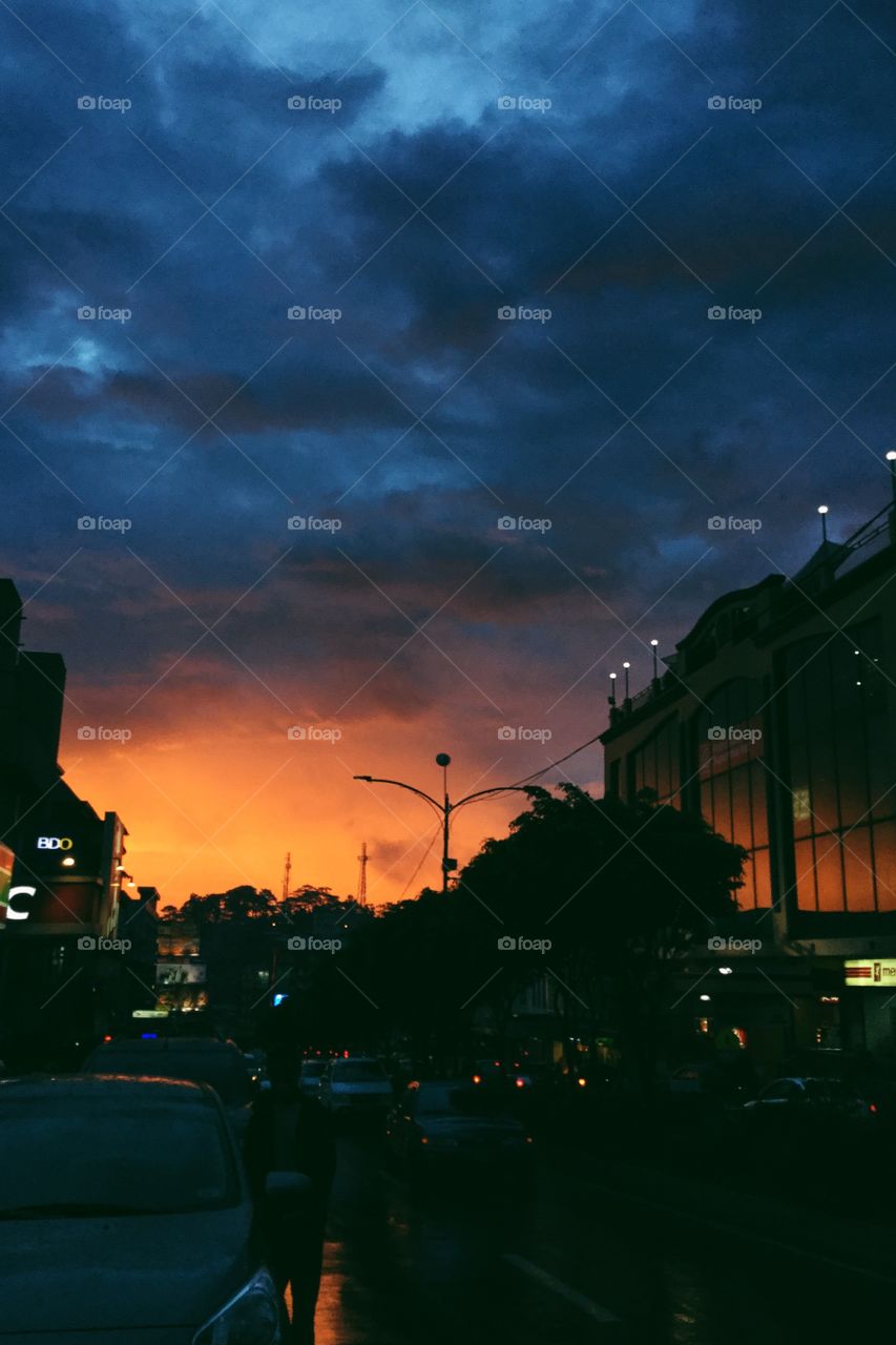 Sunset in Session Road