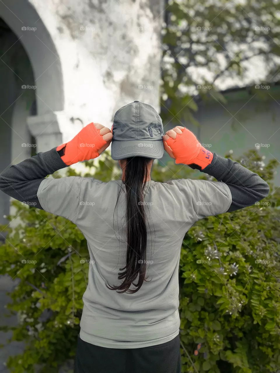 A girl with cap
