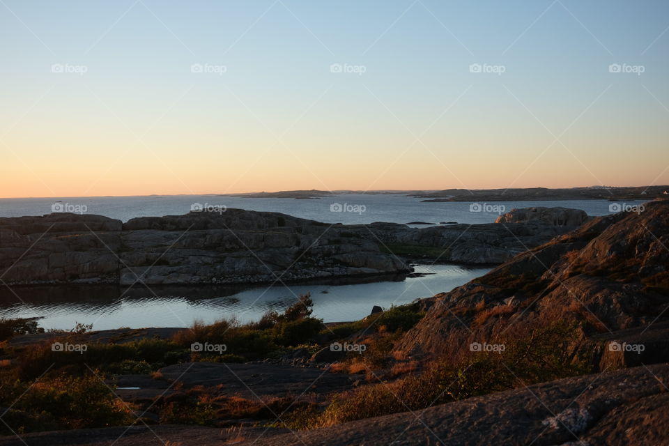 Water, Sunset, Landscape, No Person, Sea