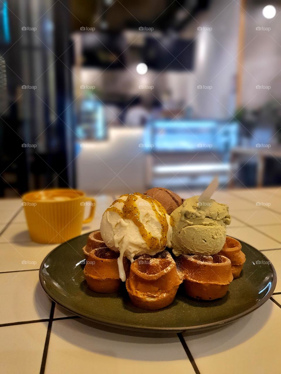 Gelato Waffles