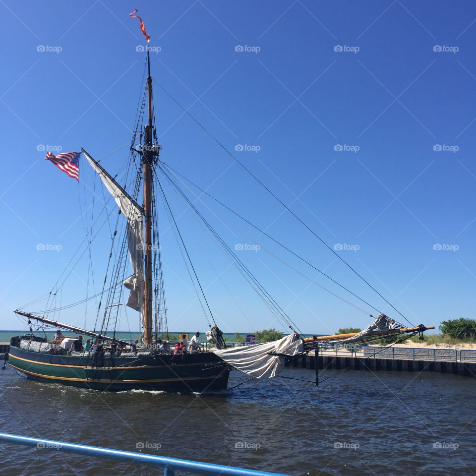 Michigan sail boat