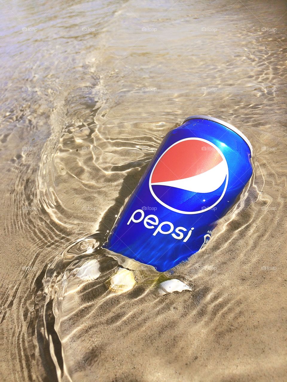 Pepsi. Pepsi cola in water