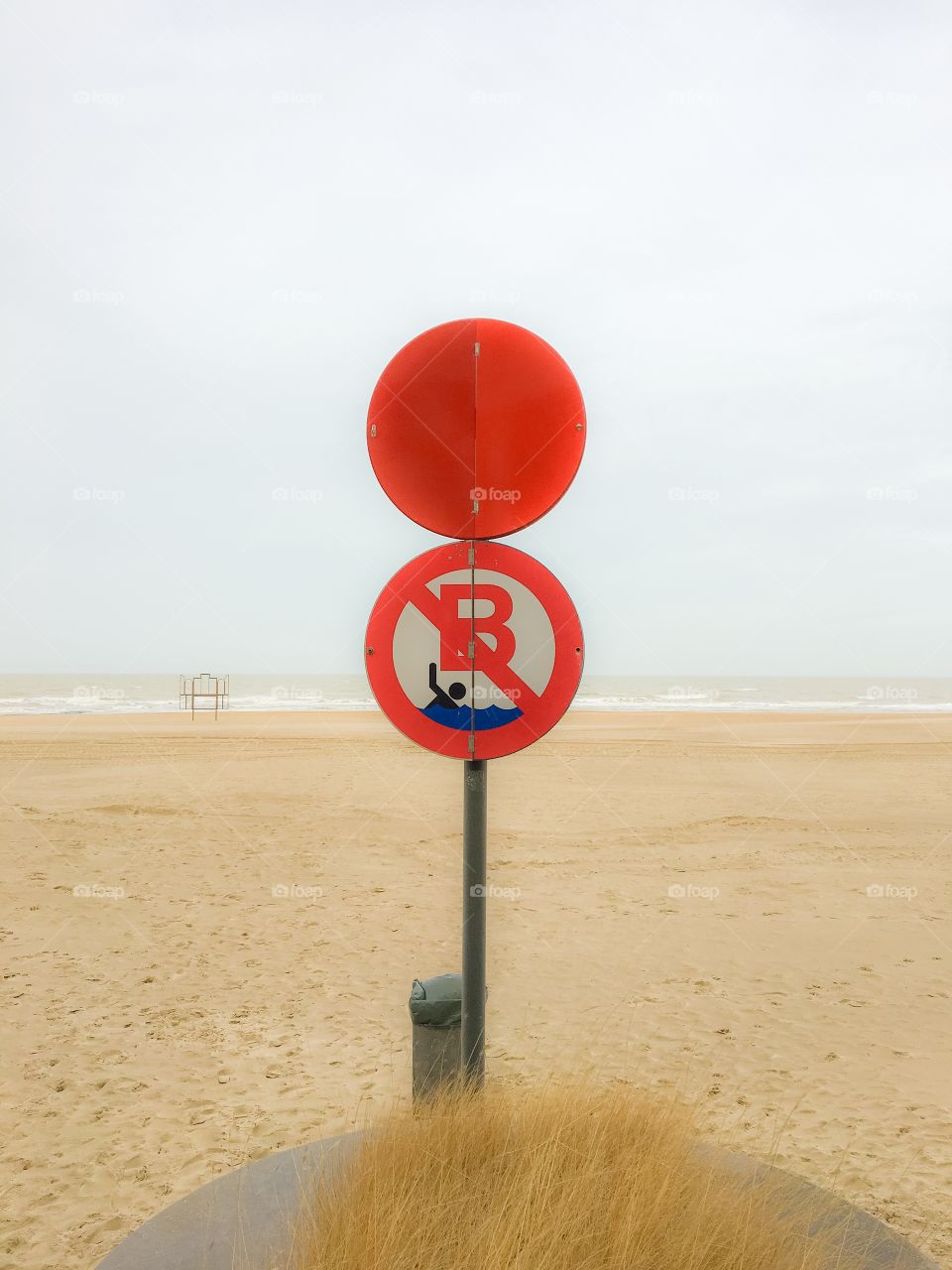 Sign found at Ostend beach in Belgium 